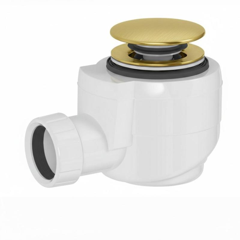 Vaňová výpusť DN40, click-clack, zlato mat