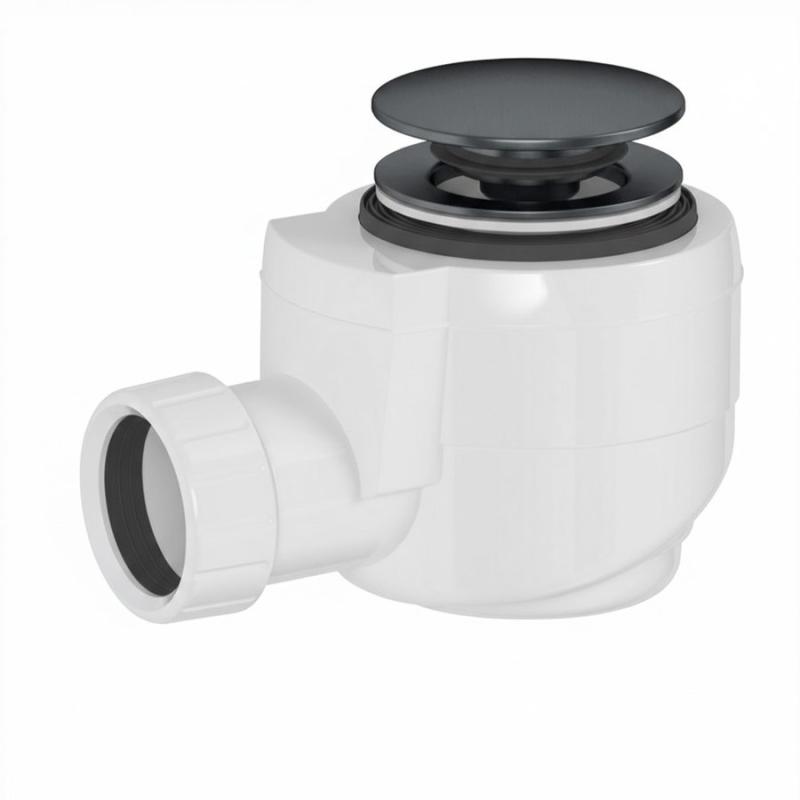 Vaňová výpusť DN40, click-clack, gun metal