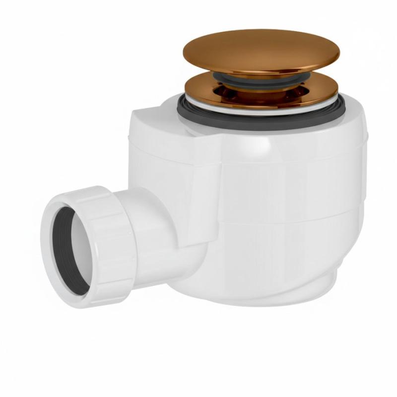 Vaňová výpusť DN40, click-clack, meď mat