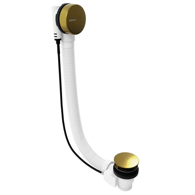 MARBLE vaňová súprava s bovdenom, dĺžka 800mm, zlato mat