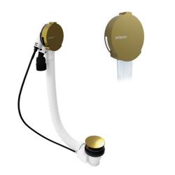 MARBLE vaňová súprava s napúšťaním, bovden, dĺžka 800mm, zlato mat