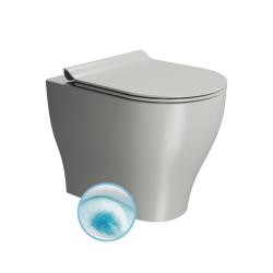 TONO WC misa stojaca, Geniusflush, 36x53cm, spodný/zadný odpad, cenere dual-mat
