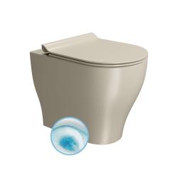 TONO WC misa stojaca, Geniusflush, 36x53cm, spodný/zadný odpad, creta dual-mat