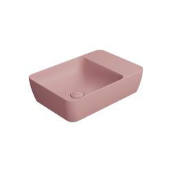MODO keramické umývadlo na dosku 50x35cm, bez otvoru, blush mat