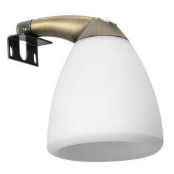 CANDELA LED nástenné svietidlo, 4 W, 83x108x114 mm, IP44, bronz