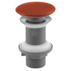 Umyvadlová výpusť 5/4", click-clack, keramická zátka, 20-70mm, terracotta