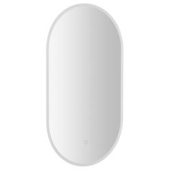 MAGARA oválne zrkadlo s LED osvetlením 45x80cm, dotykový senzor, stmievateľné