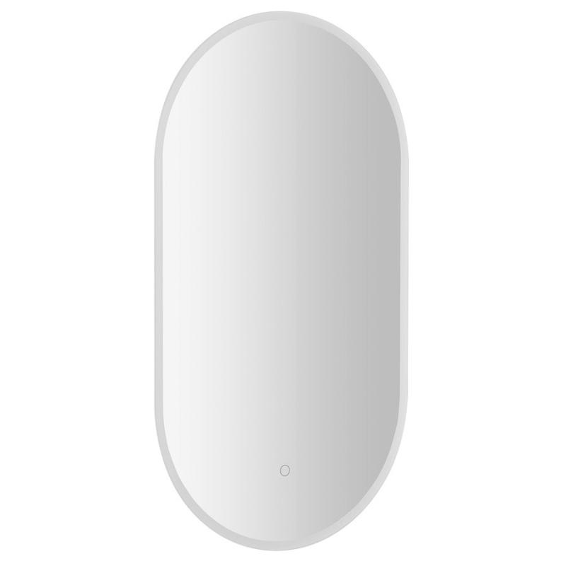MAGARA oválne zrkadlo s LED osvetlením 45x80cm, dotykový senzor, stmievateľné
