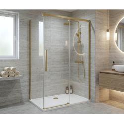 LUXOR GOLD MATT obdĺžniková sprchová zástena 1200x800mm L/P varianta