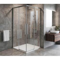 LUXOR štvorcová sprchová zástena 1000x1000mm, rohový vstup