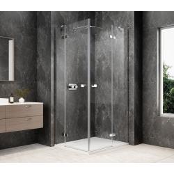GLOBE CHROME obdĺžniková sprchová zástena 1000x800mm, rohový vstup, číre sklo