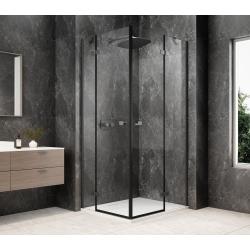 GLOBE GUN METAL obdĺžniková sprchová zástena 1200x1000mm, rohový vstup, číre sklo