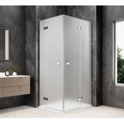 GLOBE CHROME obdĺžniková sprchová zástena 1200x800mm, rohový vstup, matné sklo