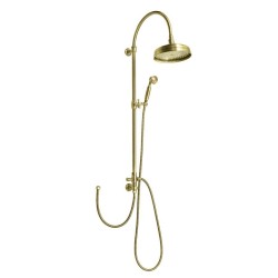 VANITY Sprchový stĺp s pripojením vody na batériu, retro, bronz