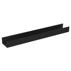 SELURA polica s hrazdou 60cm, čierna