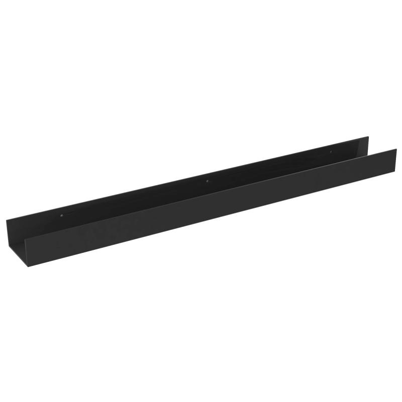 SELURA polica s hrazdou 80cm, čierna