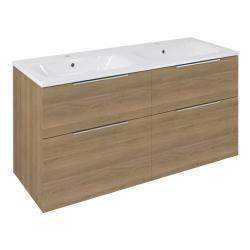 CIRASA umývadlová skrinka 118,4x64x46cm, dub cuneo