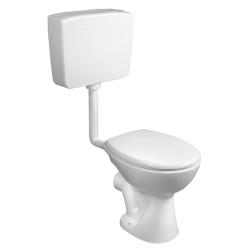 WC kombi, dvojtlačítko 4/8l, zadný odpad, biela
