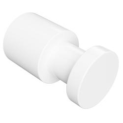 X-ROUND WHITE háčik 30mm, biela mat