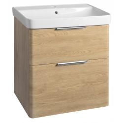DENEB umývadlová skrinka 56,5x55x43,5cm, dub emporio