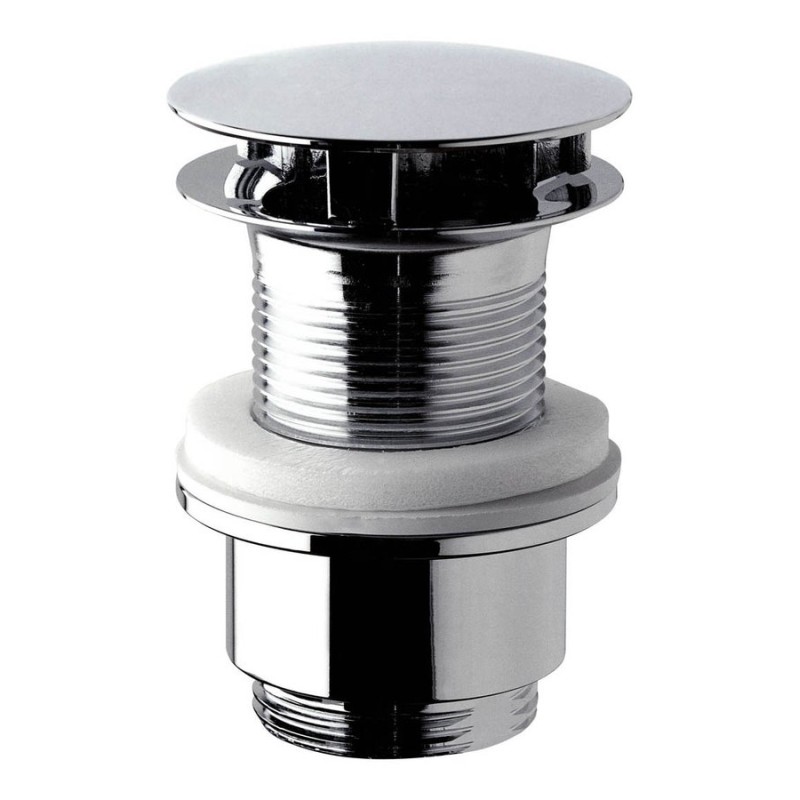 Umývadlová výpust 5/4", neuzatvárateľná, veľká krytka, tl.30-45mm, chróm