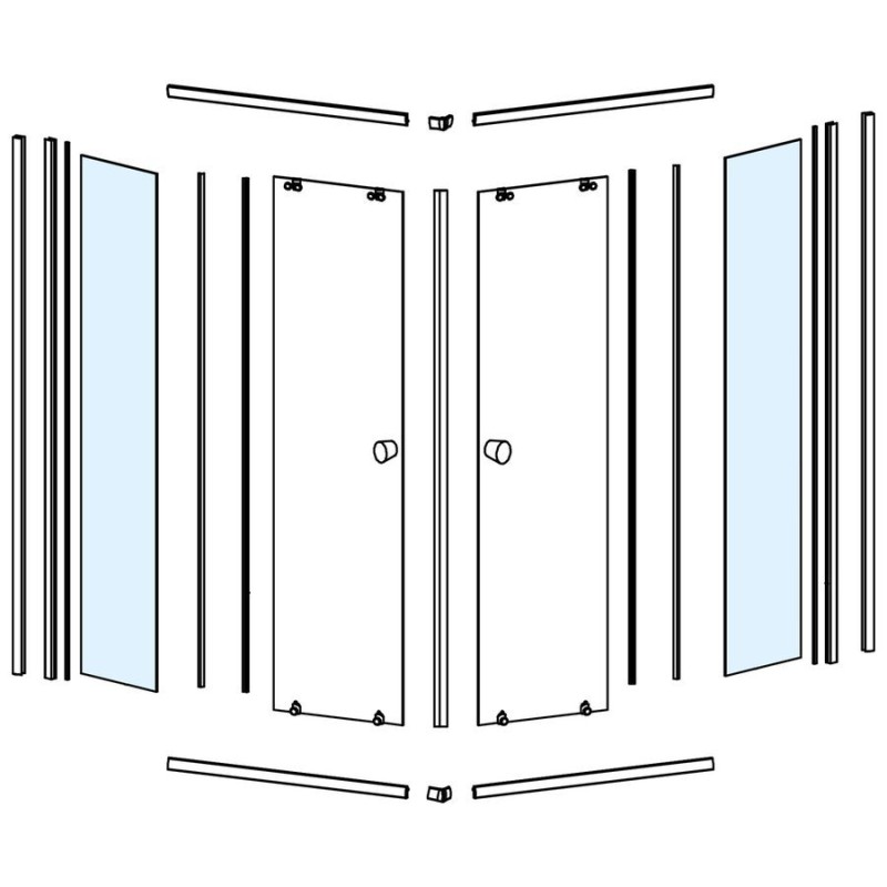 HLF909 sklo k pevnej časti