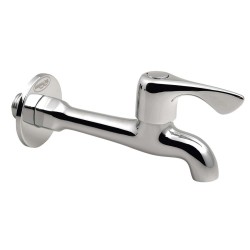 Nástenný guľový ventil 1/2", dlhý, chróm