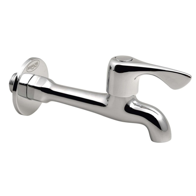 Nástenný guľový ventil 1/2", dlhý, chróm