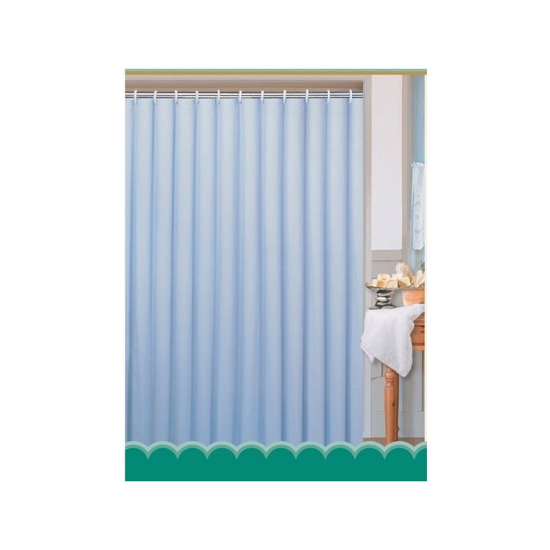 Záves 180x200cm,100% polyester, jednofarebný, modrá