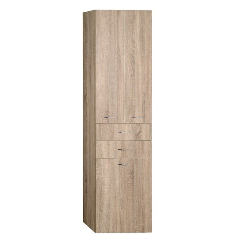 ZOJA/KERAMIA FRESH skrinka vysoká s košom 50x184x29cm, dub platin