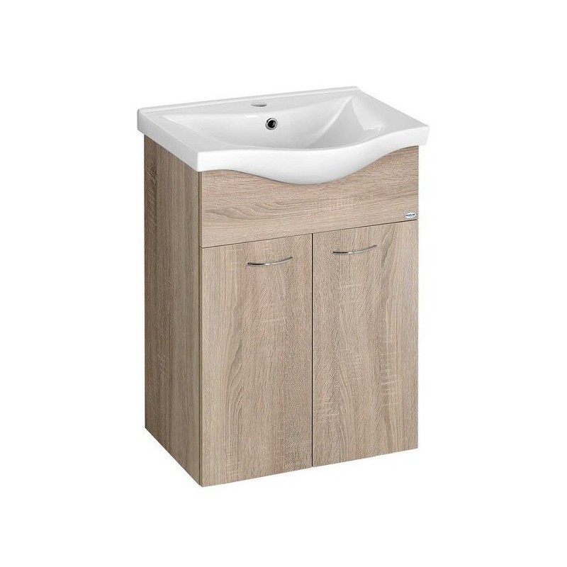 KERAMIA FRESH umývadlová skrinka 51,1x74x34cm, dub platin