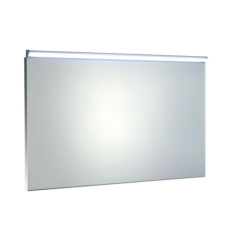 BORA zrkadlo v ráme 1000x600mm s LED osvetlením a s prepínačom, chróm