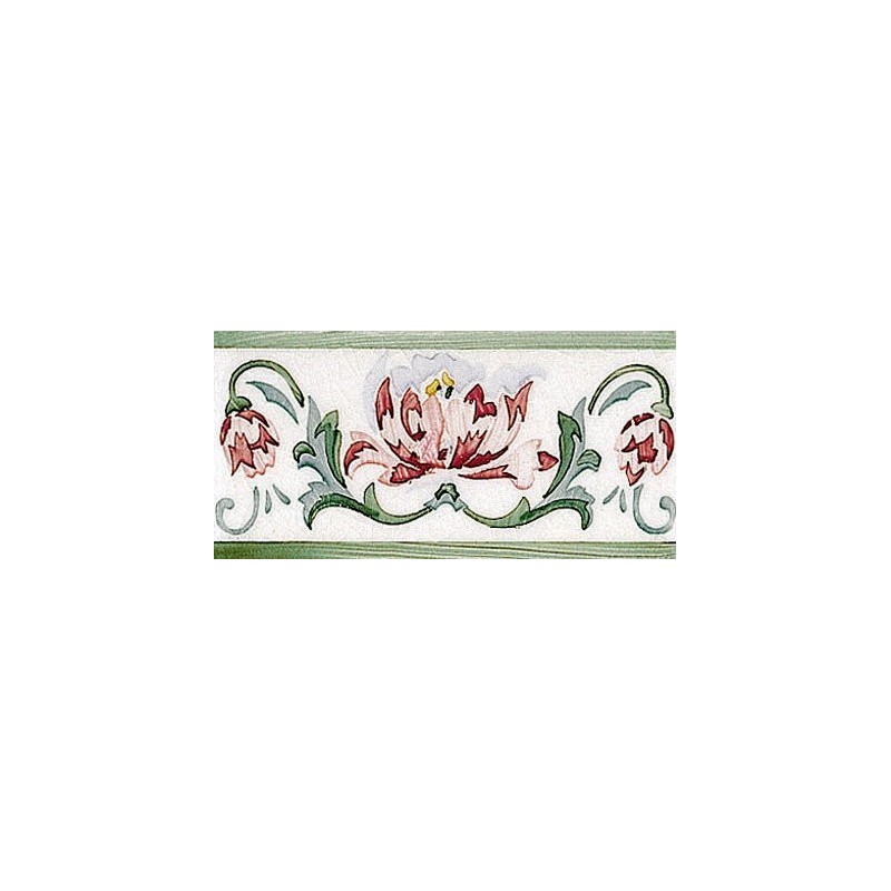 MODERNISTA Cenefa Benidoleig PB Verde C/C B 7,5x15