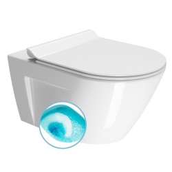 NORM závesná WC misa, Swirlflush, 55x36 cm, biela ExtraGlaze