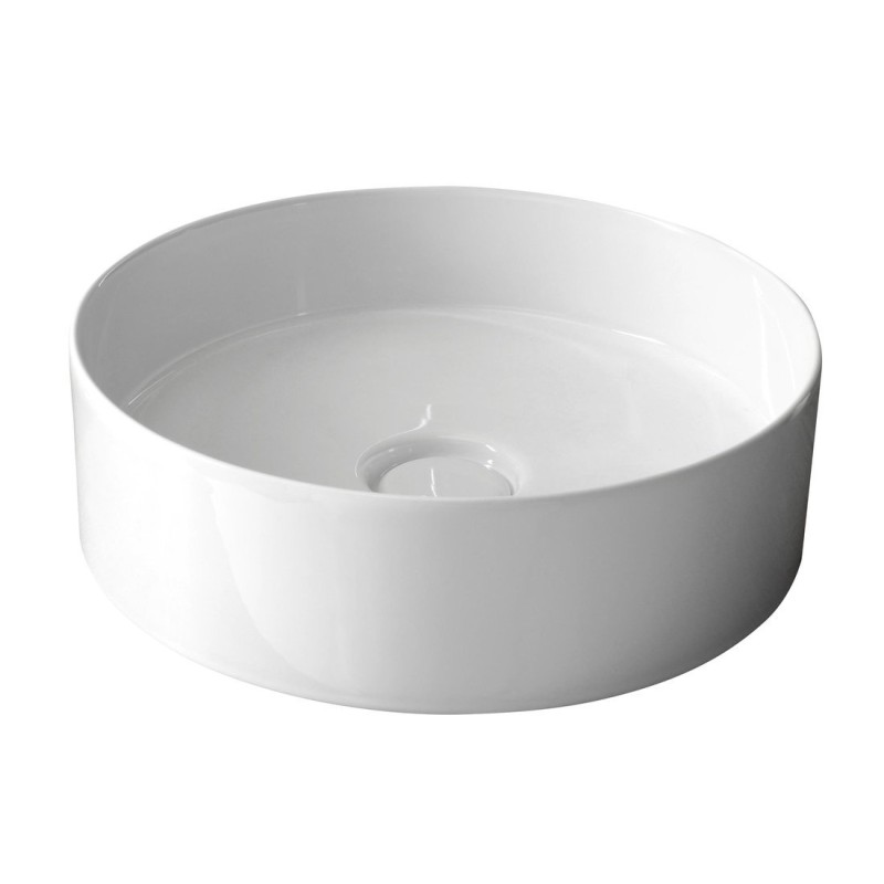 STORM CIRCLE keramické umývadlo priemer 40,5 cm vrátane keramickej výpusti