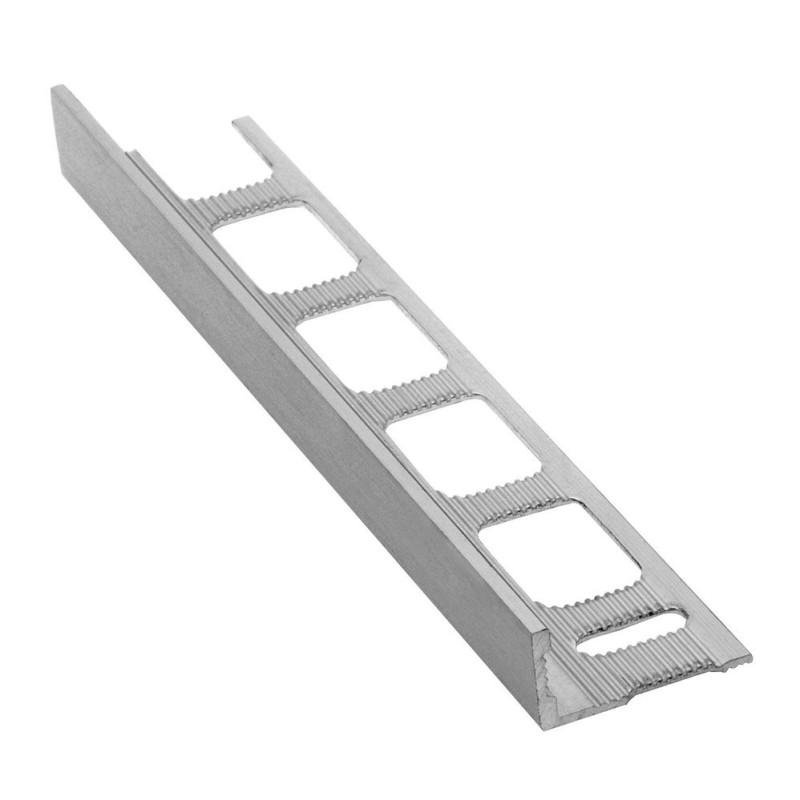 Lišta k obkladom L, kartáčovaný eloxovaný hliník, L 250cm, 8mm