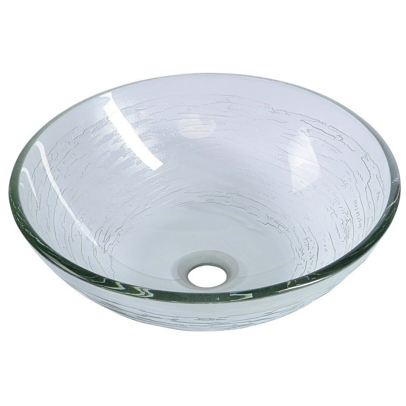 RIPPLE sklenené umývadlo priemer 42 cm