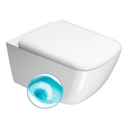 SAND závesná WC misa, Swirlflush, 55x37 cm, biela ExtraGlaze
