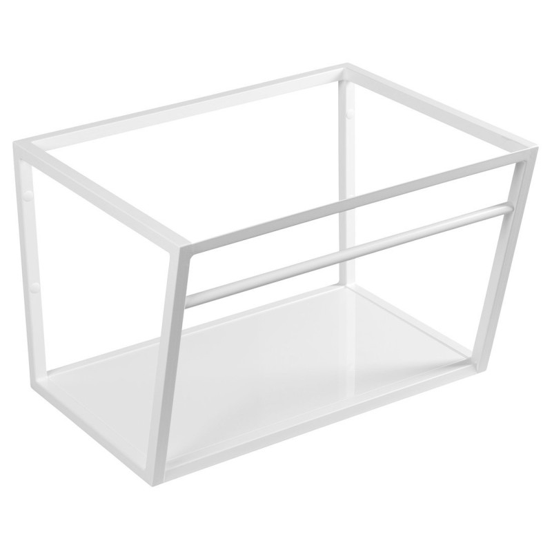 SKA Konštrukcia pod umývadlo 600x400x460mm, biela mat, s bielou MDF policou