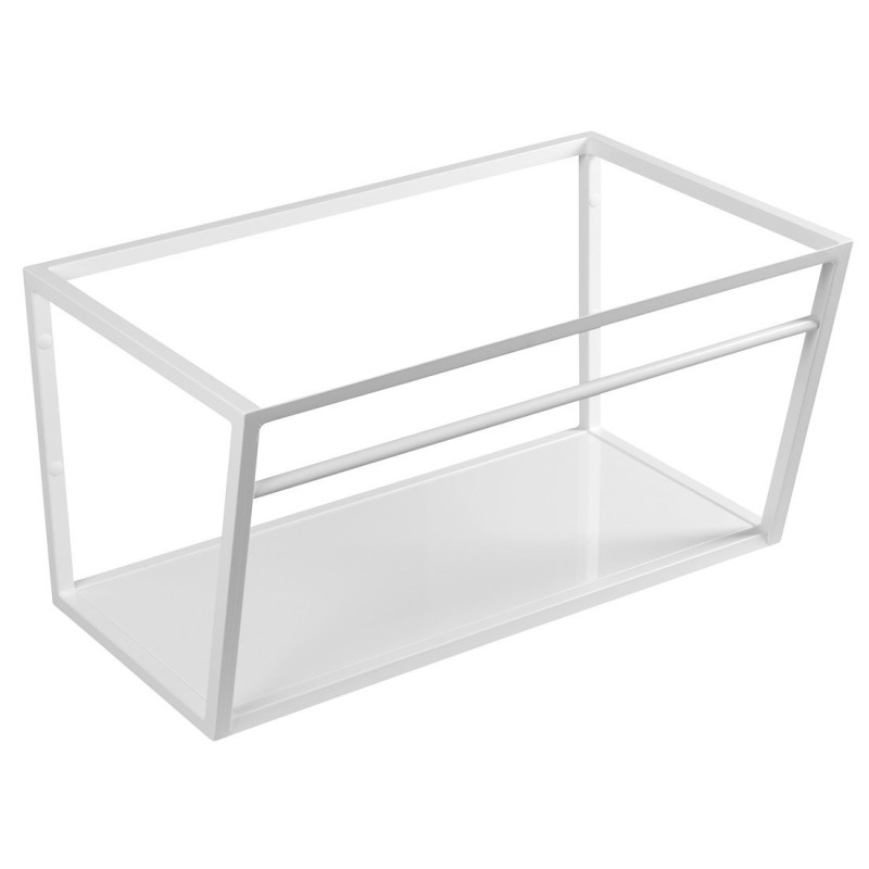 SKA Konštrukcia pod umývadlo 750x400x460mm, biela mat, s bielou MDF policou