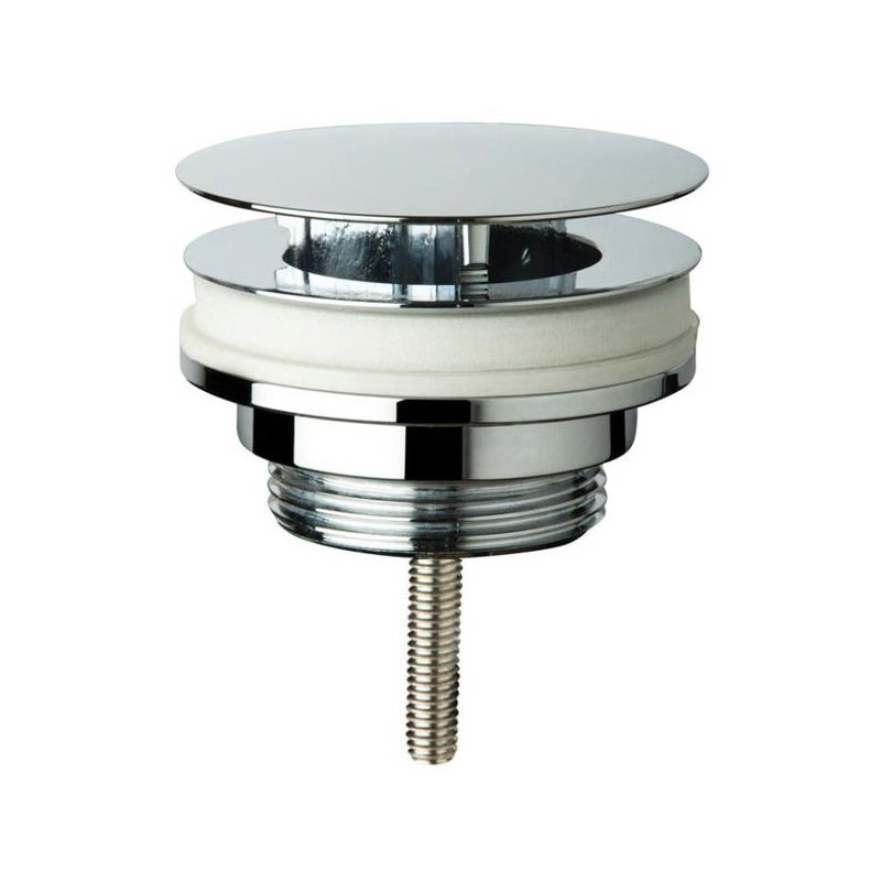 Umývadlová výpust 5/4", neuzatvárateľná, veľká krytka, tl.10-55mm, chróm