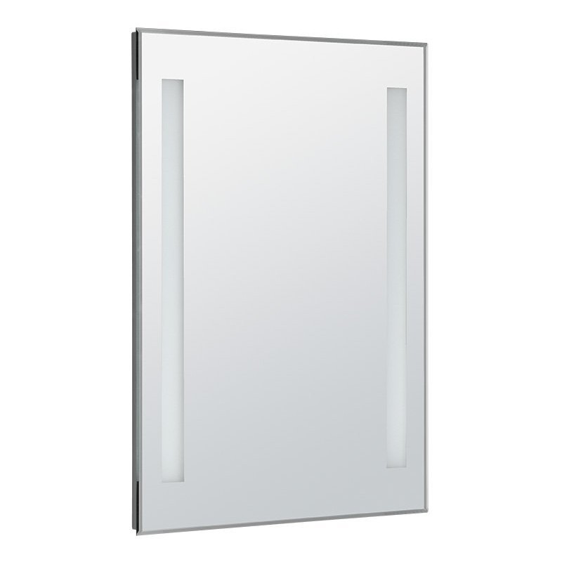 LED podsvietené zrkadlo 50x70cm, gombíkový vypínač