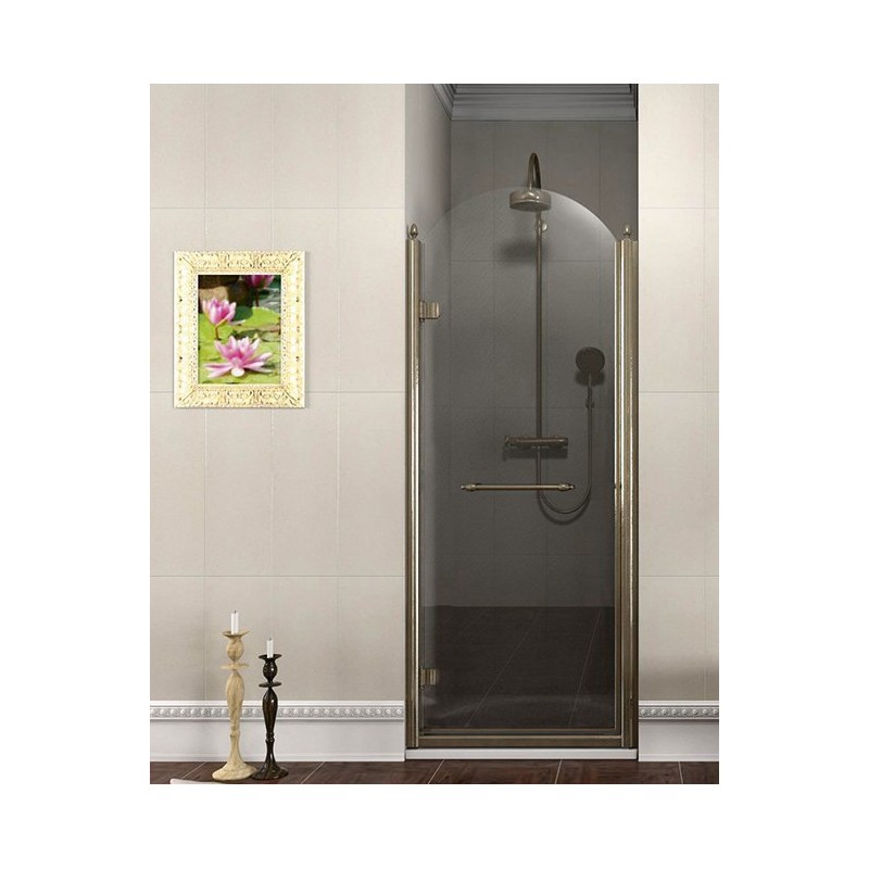 ANTIQUE sprchové dvere 900mm, číre sklo, lavé, bronz
