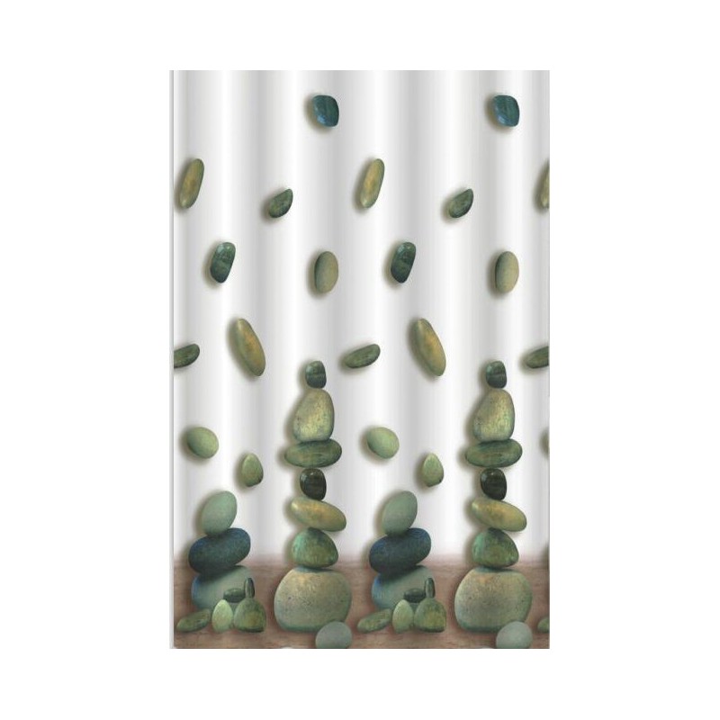 Záves 180x200cm, 100% polyester, kamene