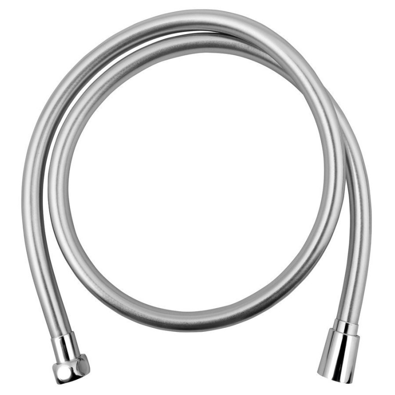 SOFTFLEX hladká plastová sprchová hadica,100cm, strieborná/chróm