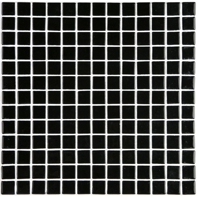 LISA plato sklenenej mozaiky 2,5x2,5cm, black