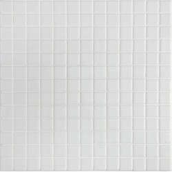 LISA plato sklenenej mozaiky 2,5x2,5cm, white