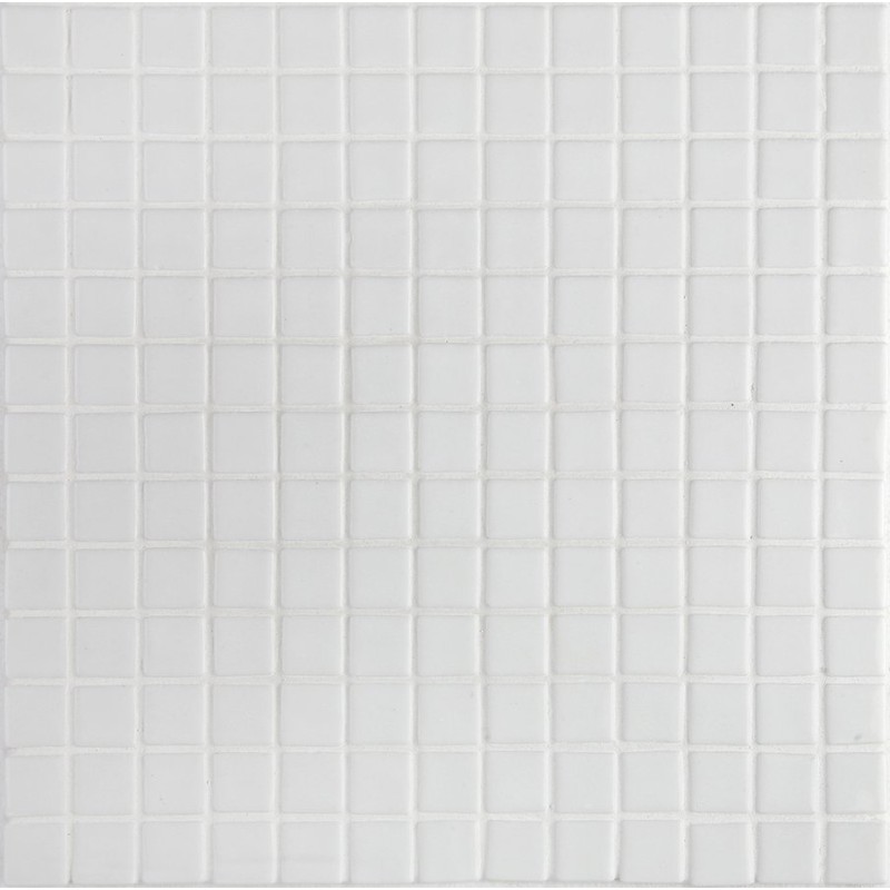 LISA plato sklenenej mozaiky 2,5x2,5cm, white