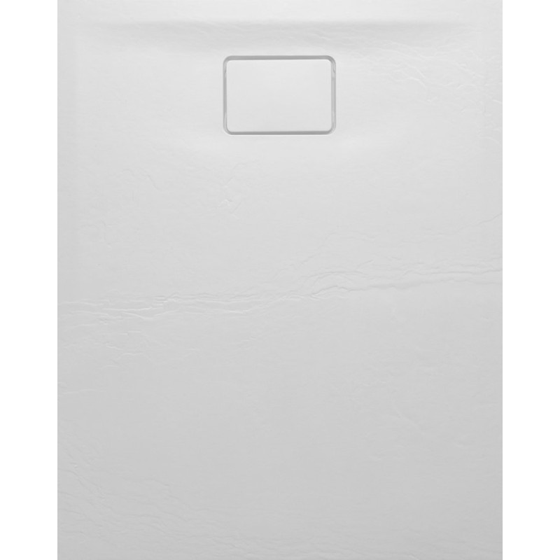 ACORA sprchová vanička,litaty mramor,obdĺžnik 100x80x2,9cm, biela,dekor kam