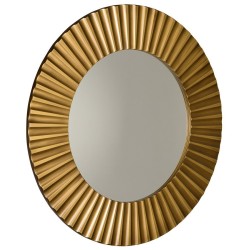 PRIDE zrkadlo v ráme, priemer 90cm, bronz